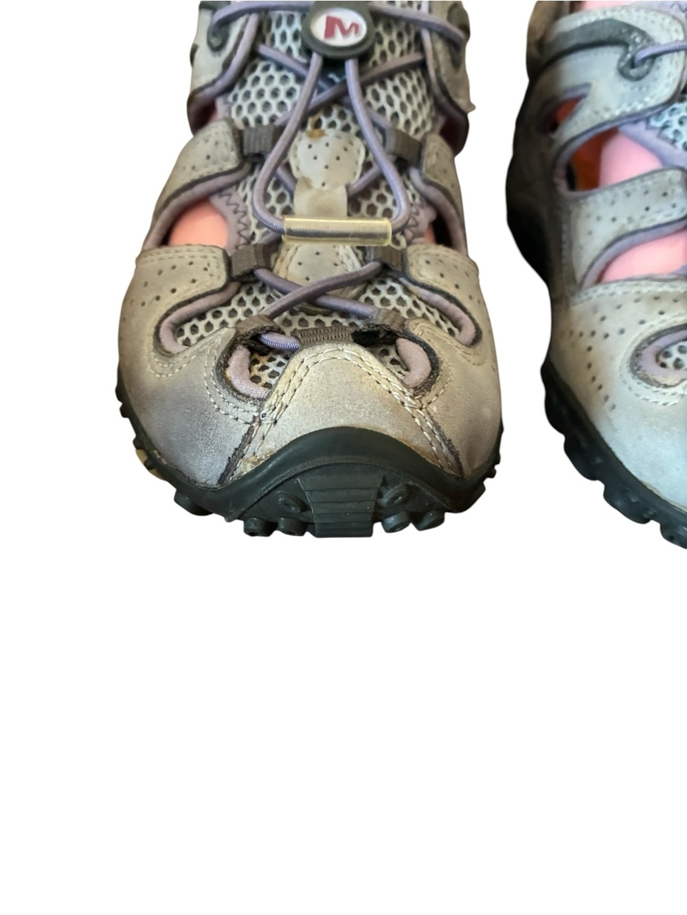 Merrell Women's Gray and Pink Hybrid Hiking Sandals - Picture 6 of 15